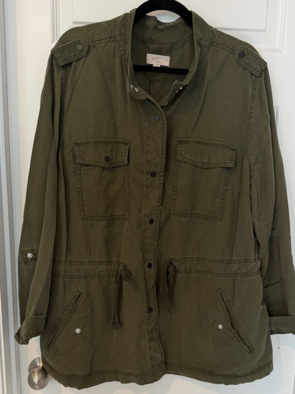 Anne Taylor LOFT Classic Military Inspired Jacket